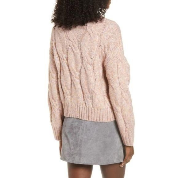 NWT 4SI3NNA Cable Crop Sweater size XL - Picture 4 of 6